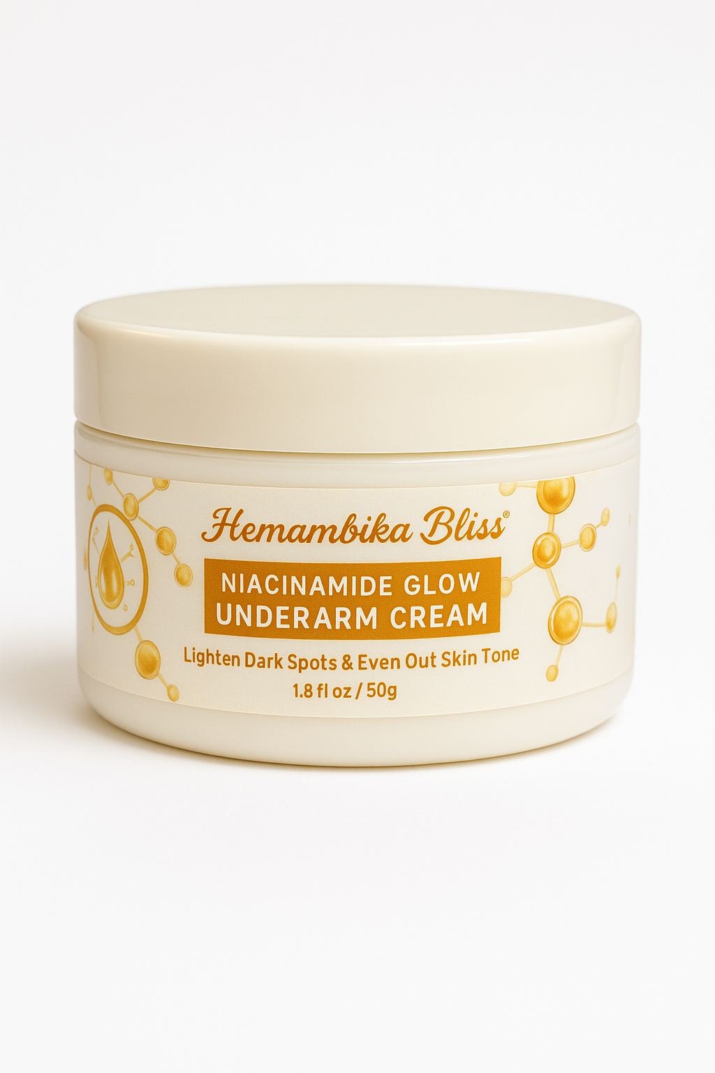 Hemambika Bliss® Niacinamide Underarm Cream - Lightens Dark Spots & Evens Out Skin Tone for Smooth, Radiant Underarms