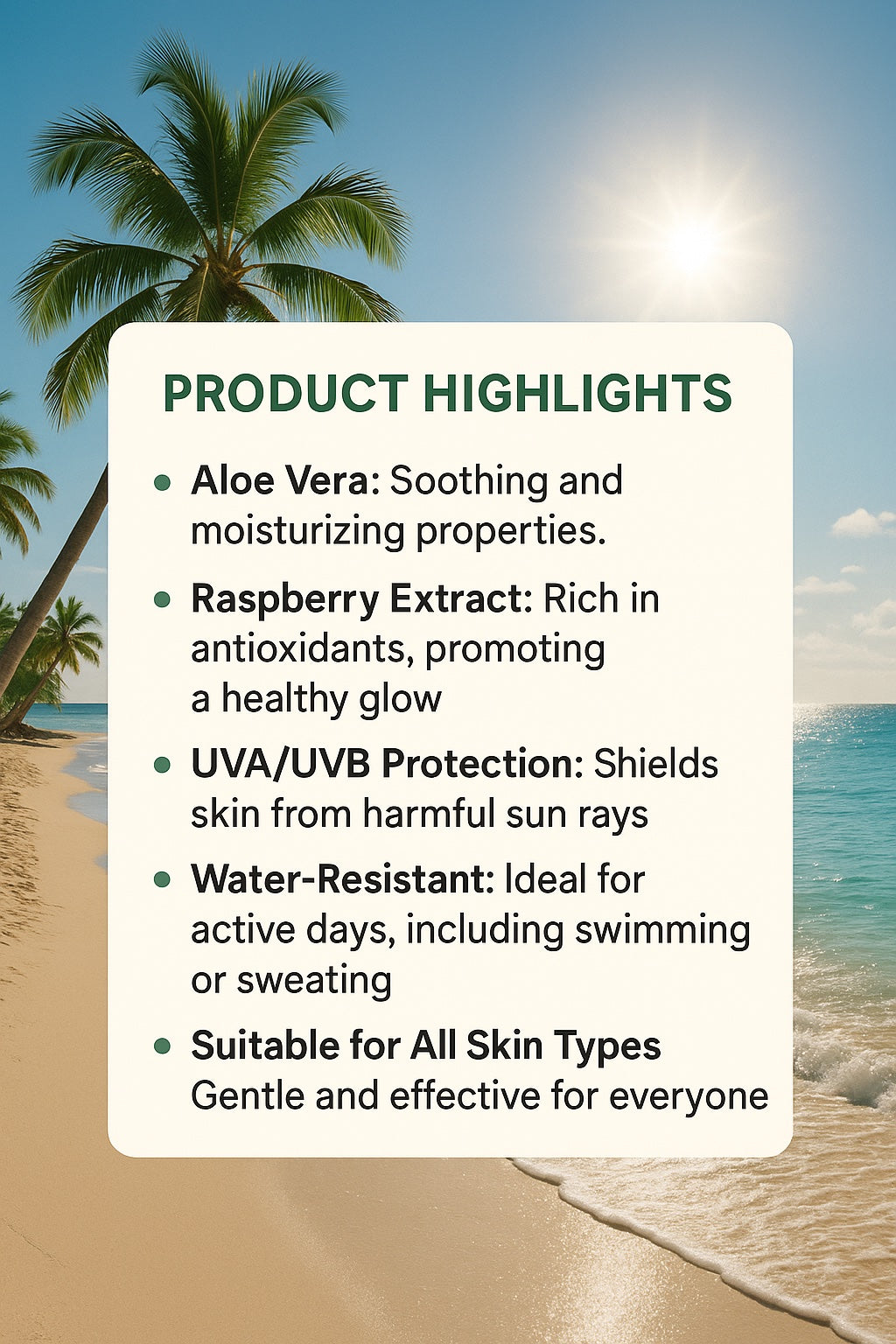 Hemambika Bliss® Aloe & Raspberry Body Lotion, UVA/UVB Protection, Water-Resistant, For All Skin Types