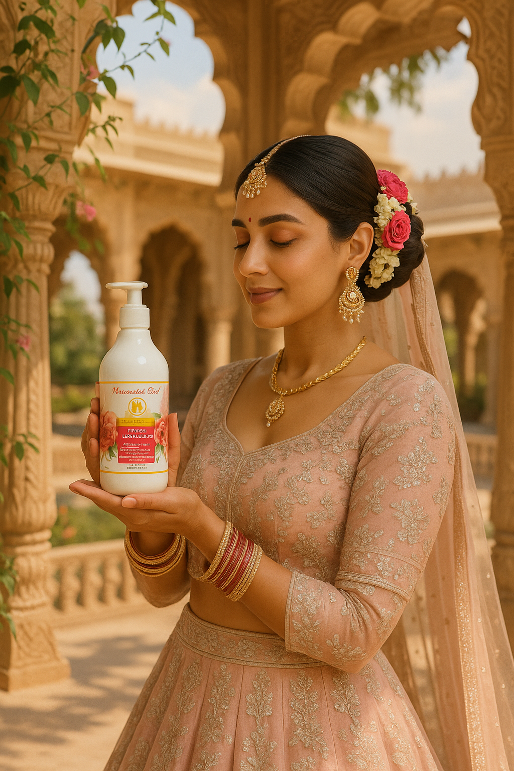 Hemambika Bliss® British Rose Bath & Shower Gel - Floral Bliss, Moisturized, Soft & Visibly Glowing Skin - Suitable for All Skin Types