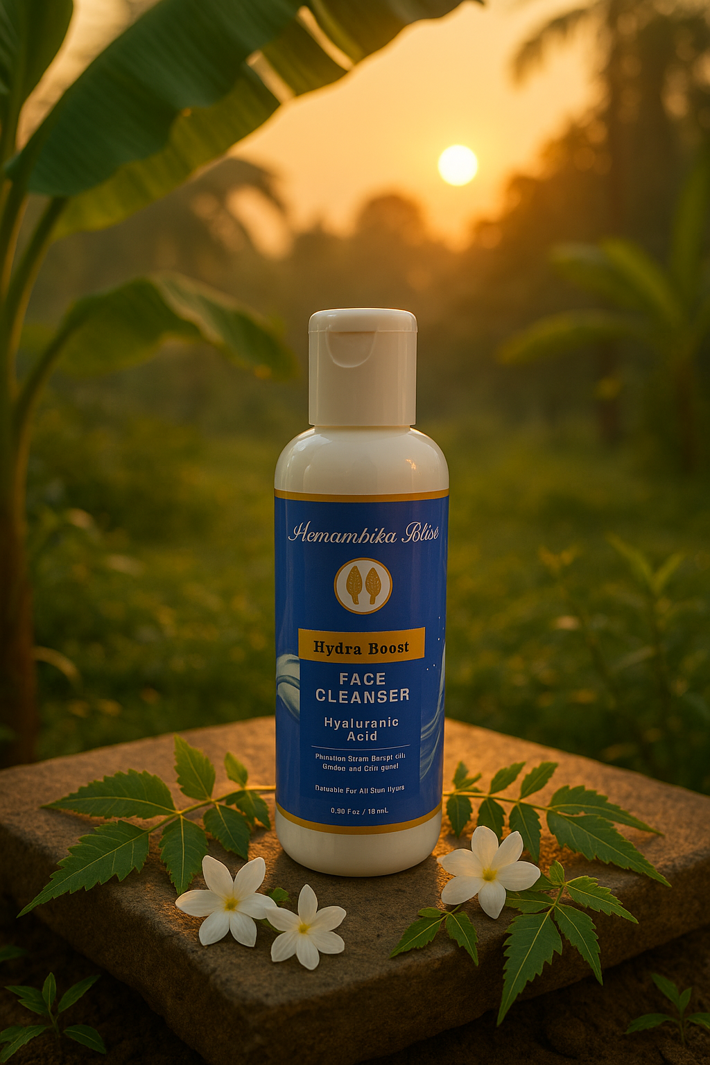 Hemambika Bliss® HydraBoost Hyaluronic Acid Face Cleanser - Deeply Hydrates for Plump, Soft, and Radiant Skin - Suitable for All Skin Types
