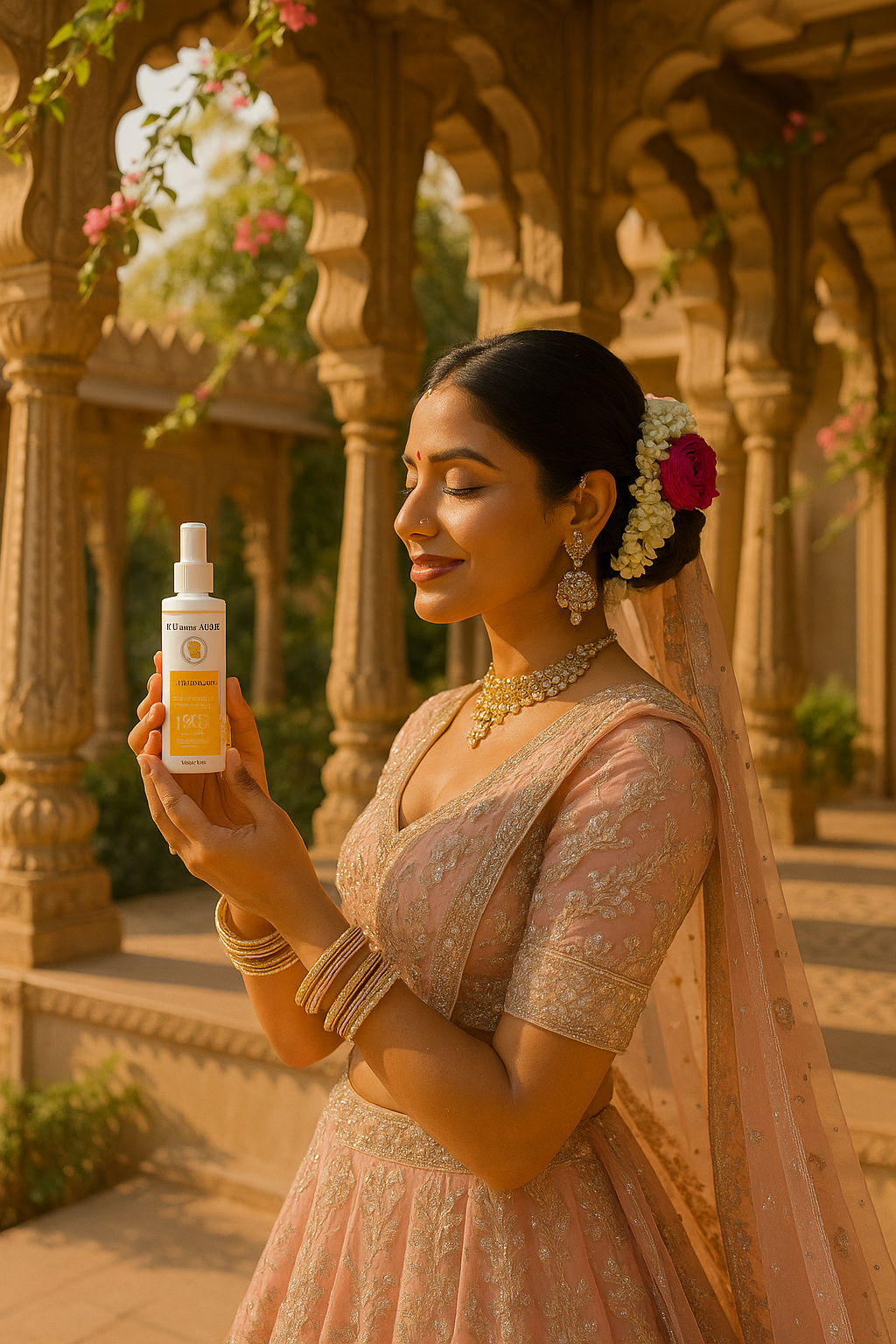 Hemambika Bliss® Orange Peel Body Spray, UVA/UVB Protection, Water Resistant, Suitable for All Skin Types