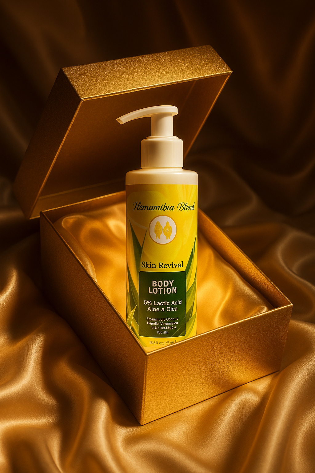 Hemambika Bliss® Skin Revival Body Lotion - with 5% Lactic Acid, Aloe & Cica - Improves Skin Texture, Strawberry Legs, Reduces Dry & Bumpy Skin - Suitable for all skin types.